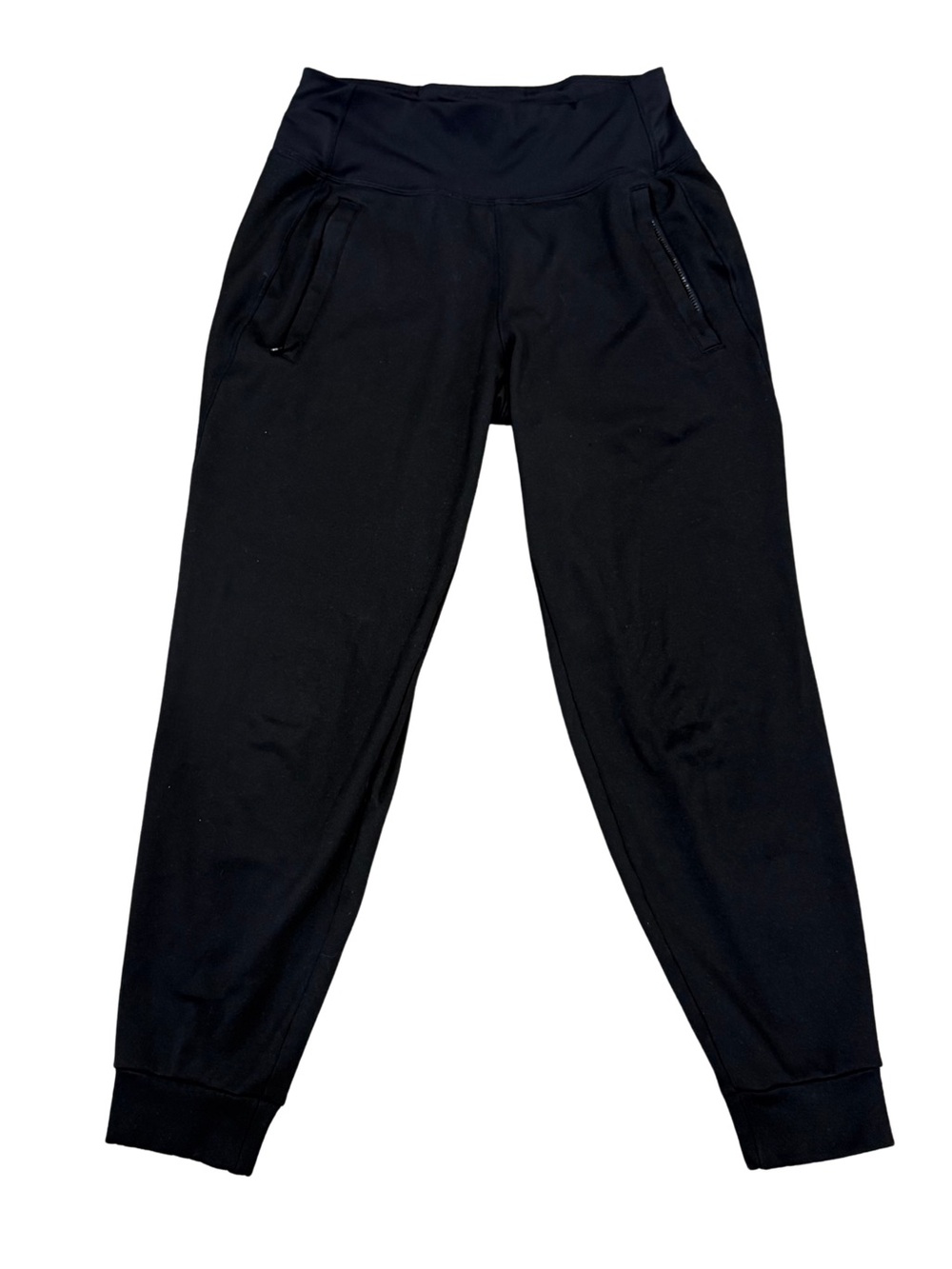 Athleta Black Track Joggers with Zipper Pockets